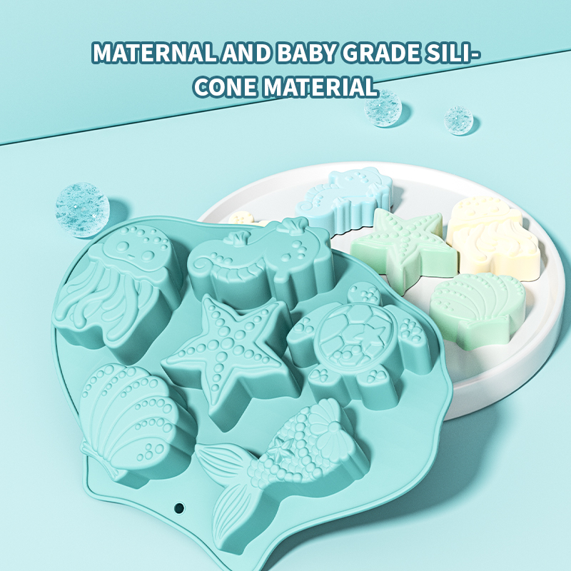 Donut Mold Silicone - Moule en silicone Ocean Fondant, coquillage,