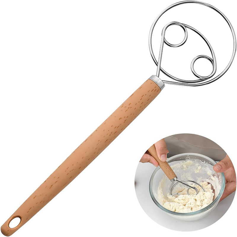 Danish Pancake Pan - Batteur à pâte en acier inoxydable