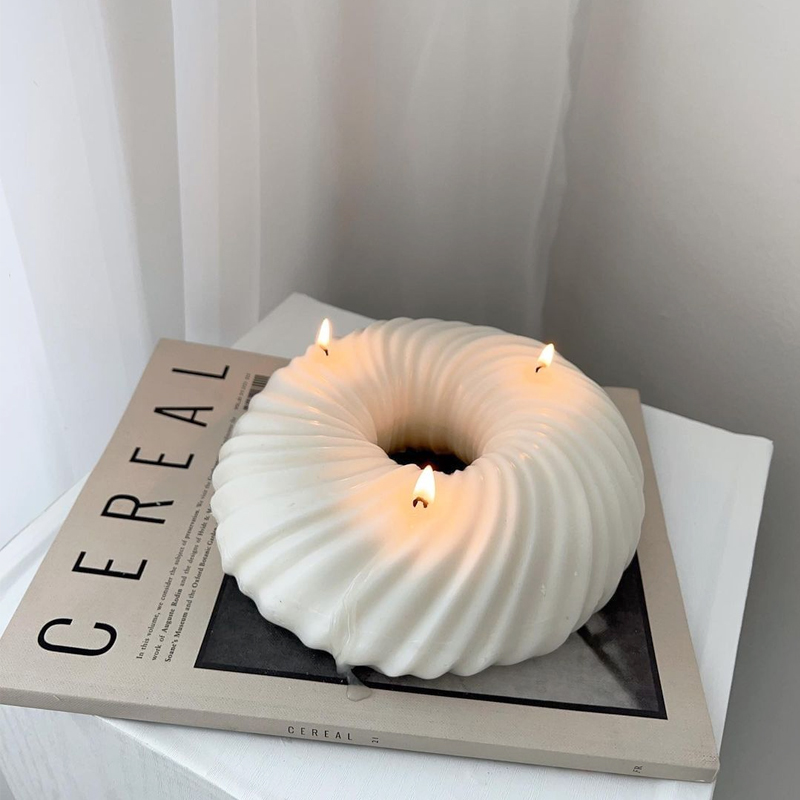 Donut Mold Silicone - Moule à bougie 3D en Silicone
