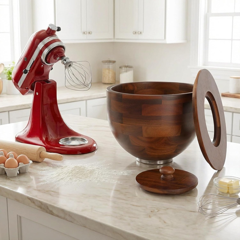 ◉ Bol mélangeur en bois pour b - Kitchenaid Mixer Hand Mixer avis et prix